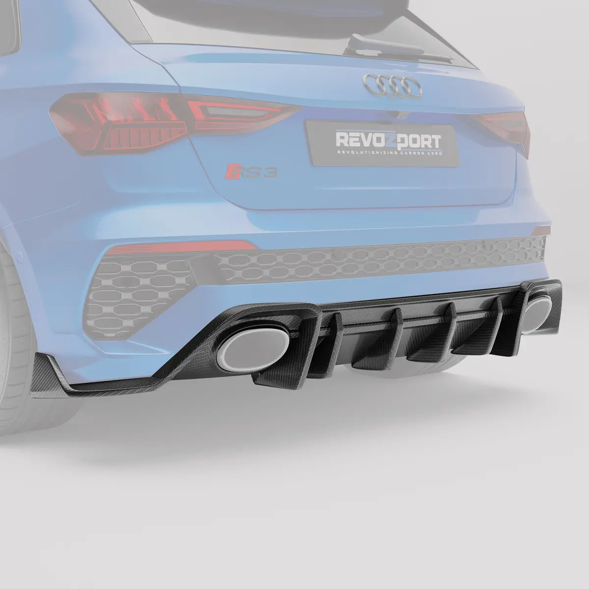 Audi Rs3 8Y Sportback Carbon Fiber Rear Diffuser 2