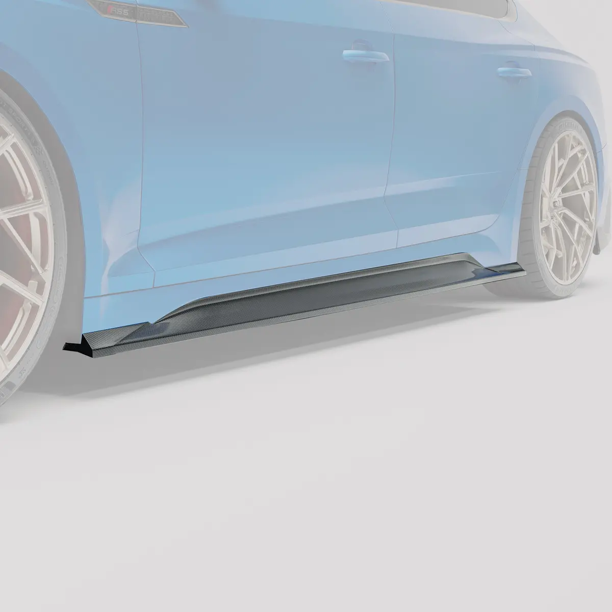 Audi Rs5 B9.5 Facelift Sportback Carbon Fiber Side Skirts 2