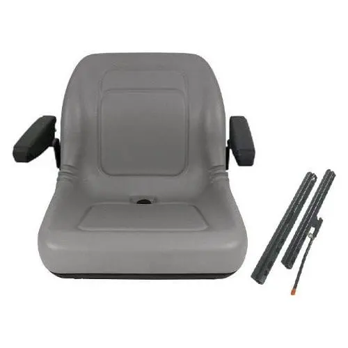 Skid Loader Compact Lawn Mower Garden Tractor Seat W/ Arm Rests 2