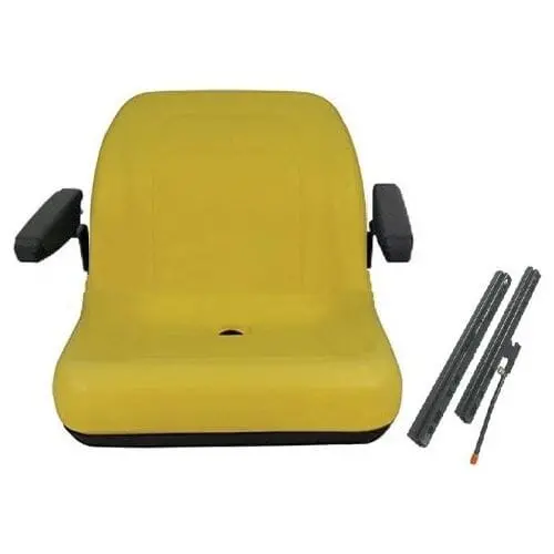 Skid Loader Compact Lawn Mower Garden Tractor Seat W/ Arm Rests 4