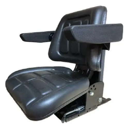 Heavy Duty Farm Tractor Seat W / Suspension / Flip Up Arm Rests 2