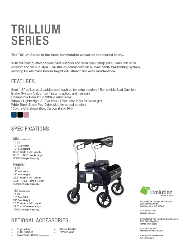 Trillium Regular 21" 2