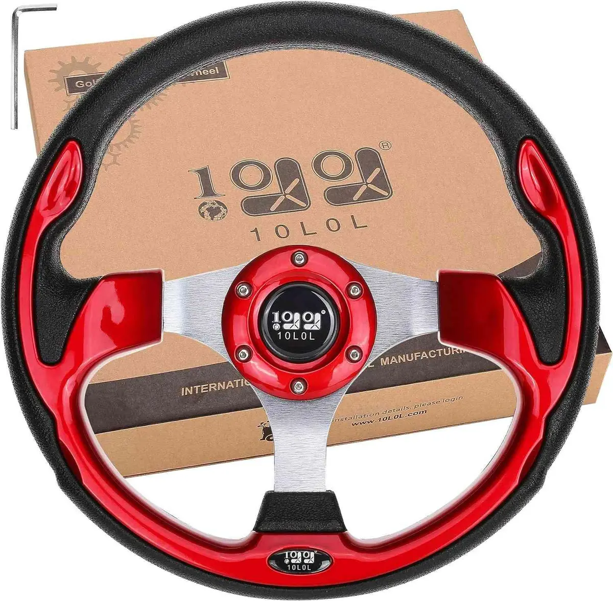Golf Cart Steering Wheel Universal 12.5 Inch For Ezgo Club Car Yamaha - 10L0l 1