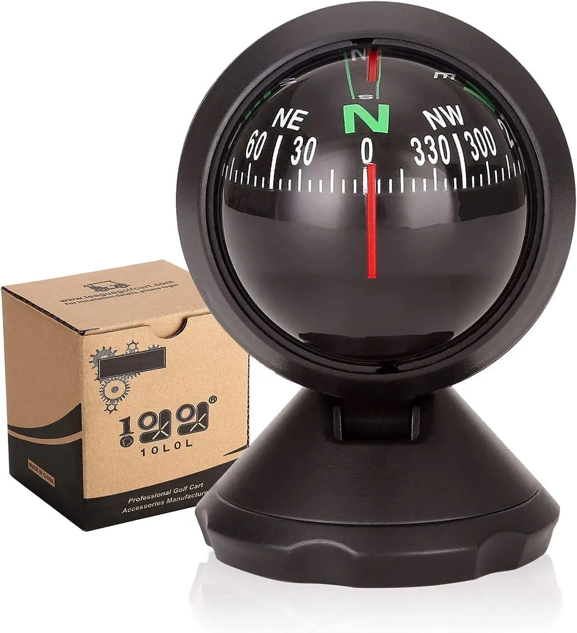 Universal Golf Cart Adjustable Gauge Compass For Boats Trucks Cars Outdoors - Great Golf Gift 1