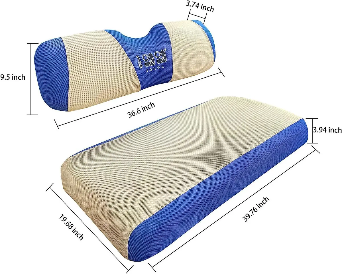 10L0l Premium Golf Cart Front Seat Covers For Ezgo Txt Rxv & Club Car Ds 2000-Up 3