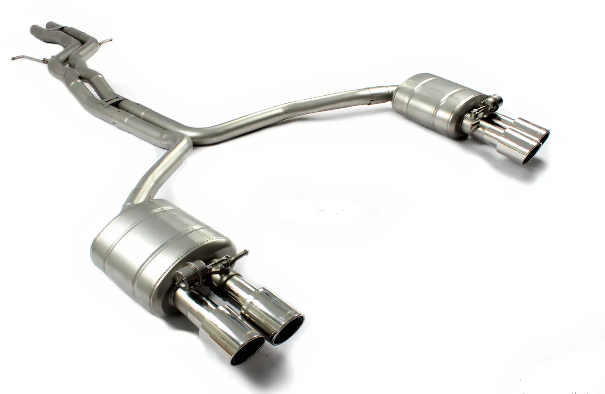 Ame Audi A6/A7 C8 (2018-2020) 3.0T Front Pipe + Catback Quad Exit Exhaust 1