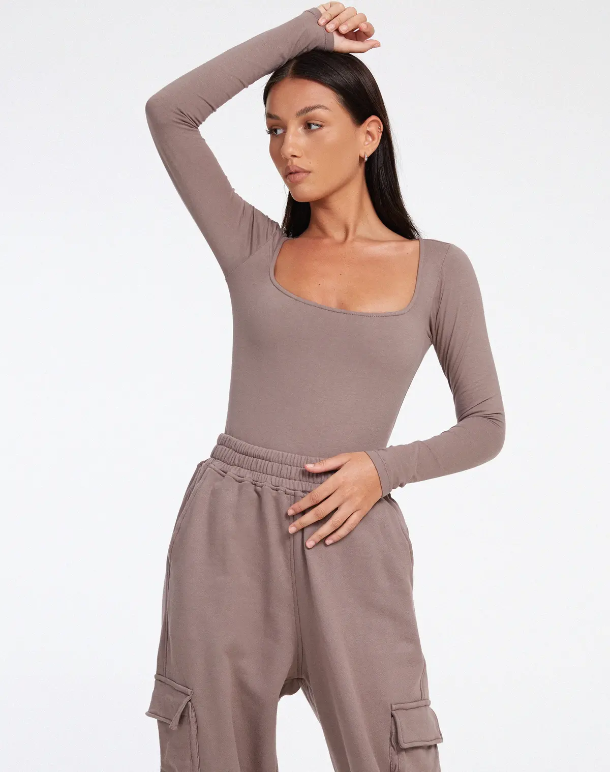 Aga Long Sleeve Bodice In Lycra Antler 1