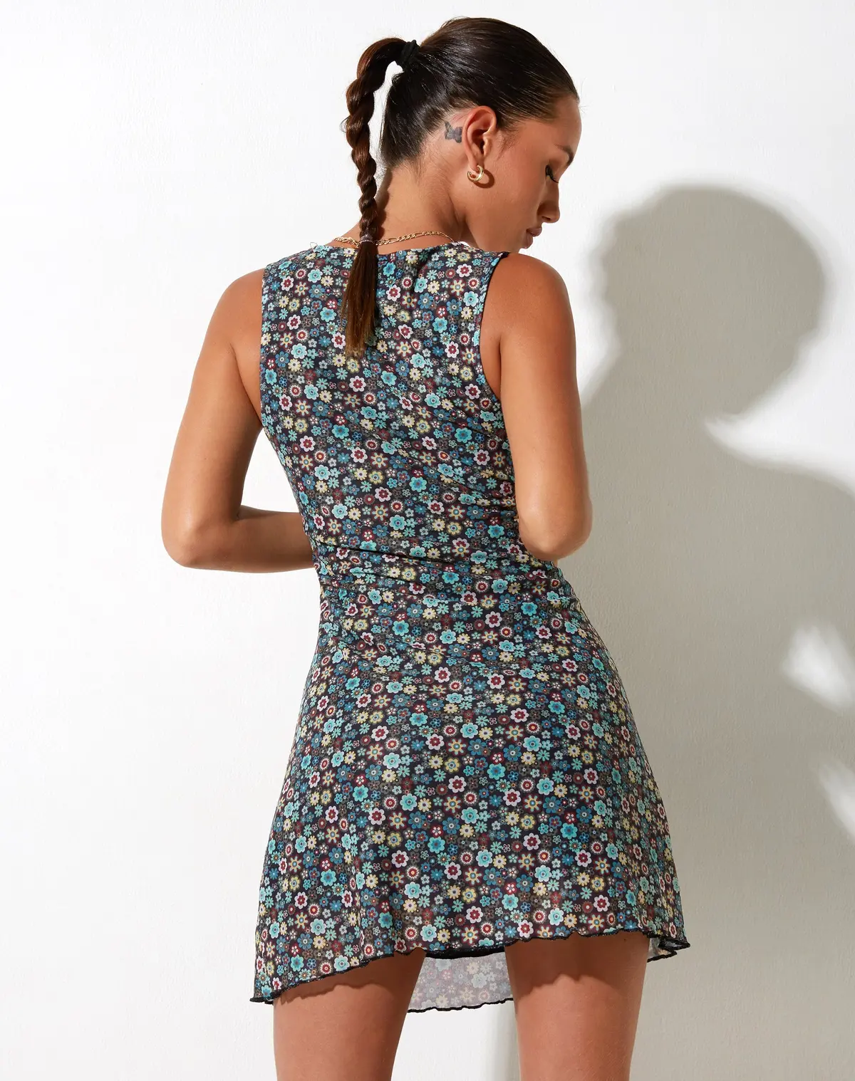 Avalie Mini Dress In Folk Floral 2