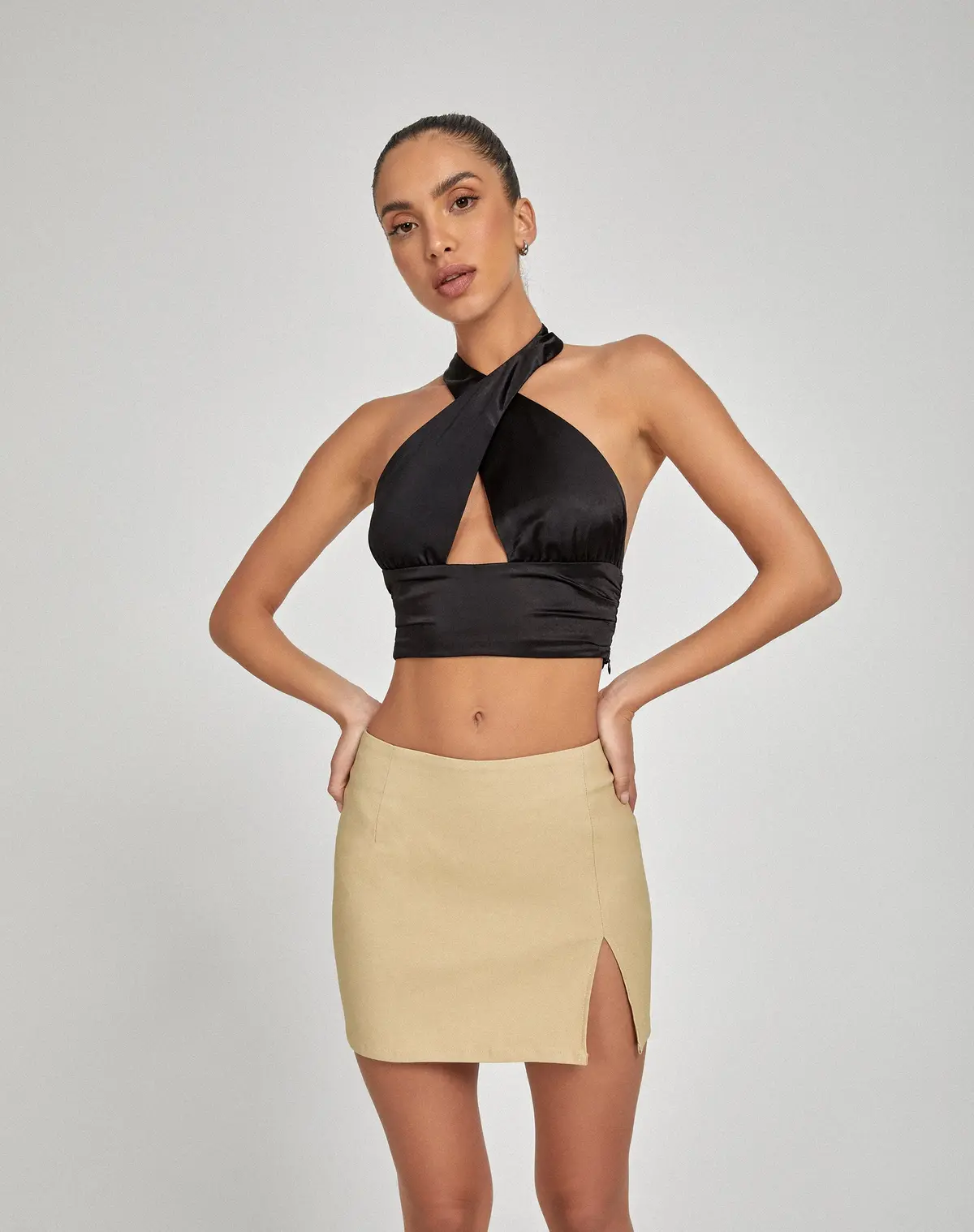 Pelma Mini Skirt In Tailoring Ecru 4