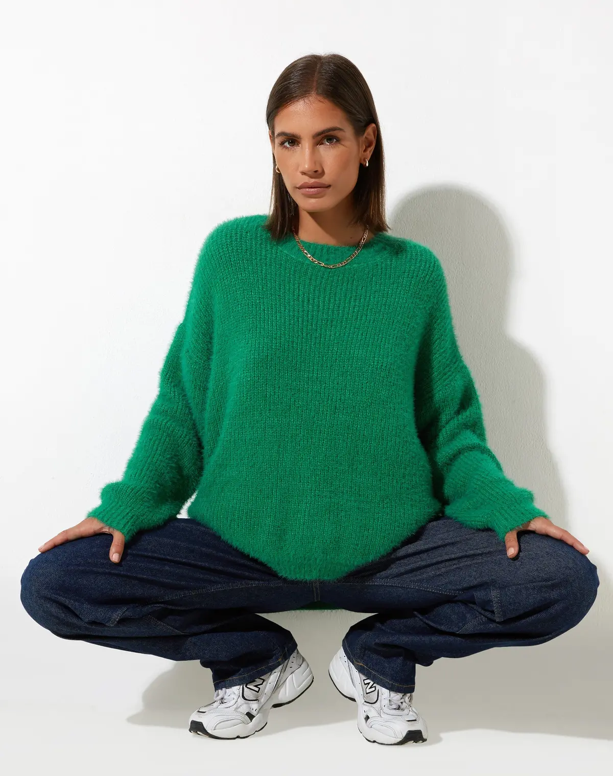 Bondy Jumper In Knit Kelly Green 1