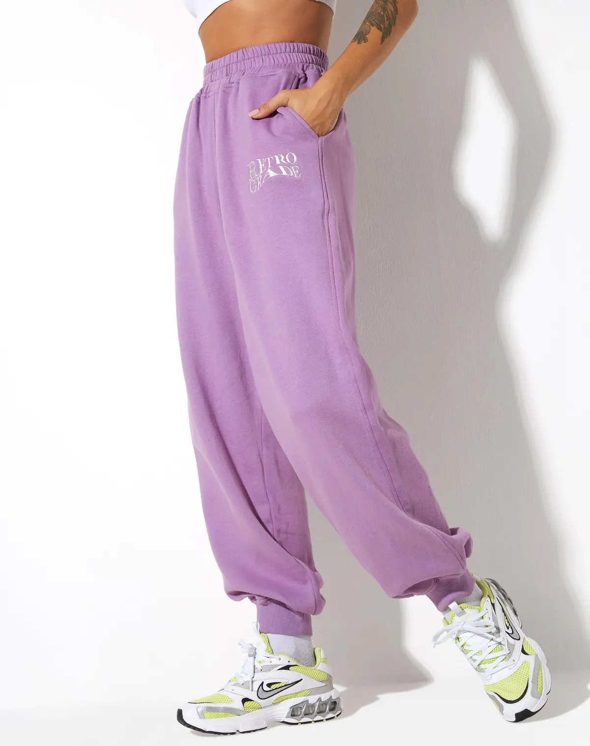Roider Jogger In Lavender Retro Grade Embro 1