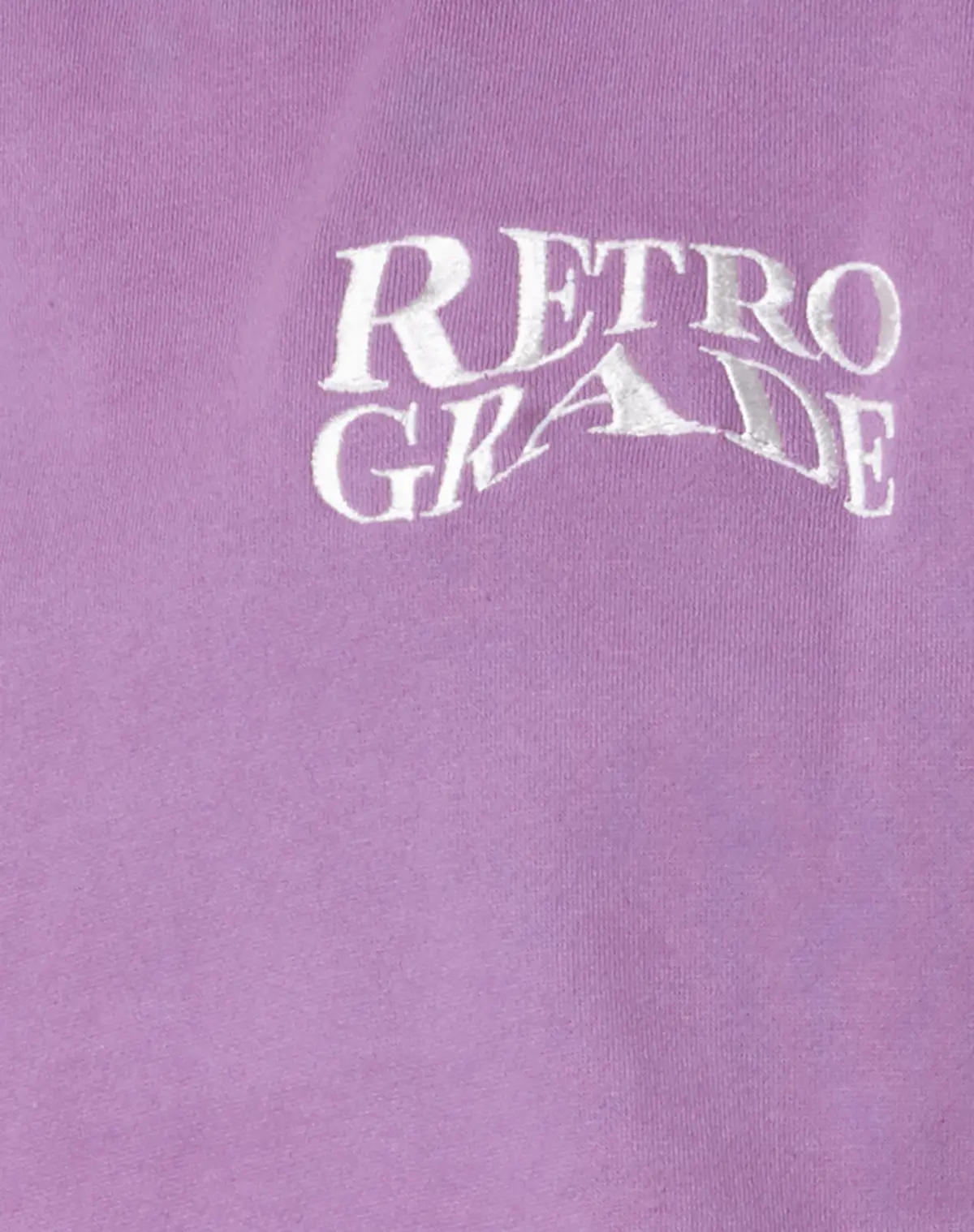 Oversize Hoodie In Lavender Retro Grade Embro 6