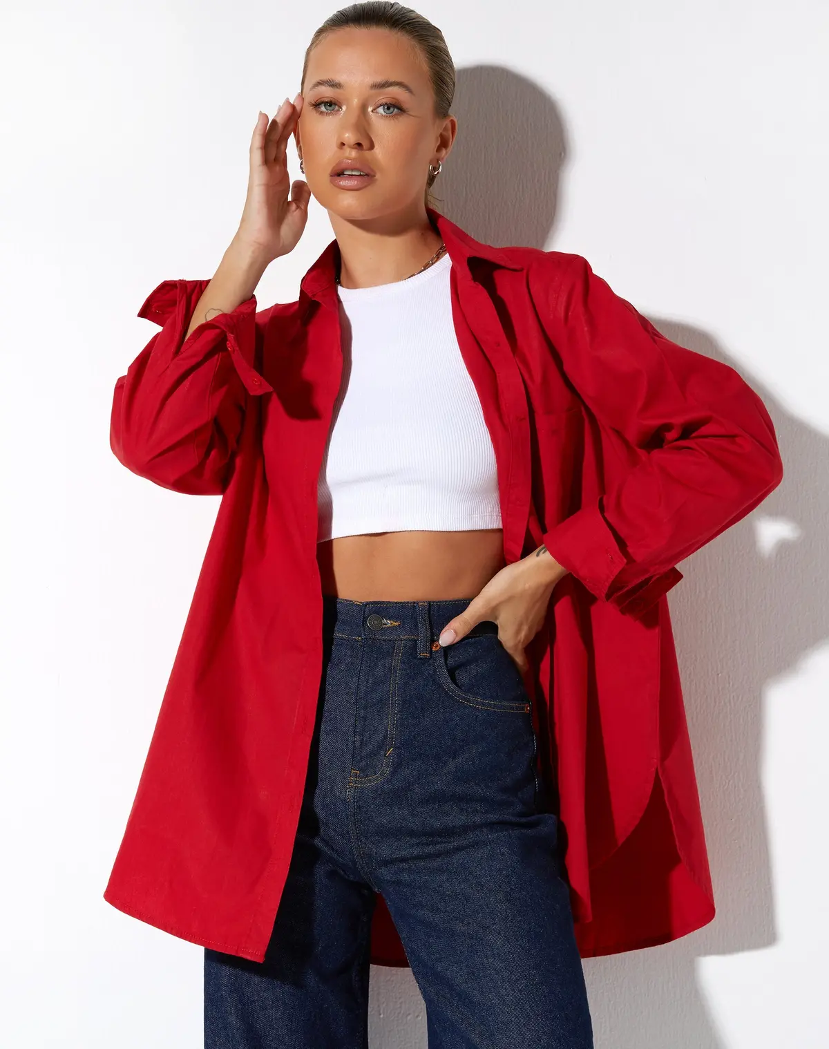 Gane Shirt In Racing Red 1