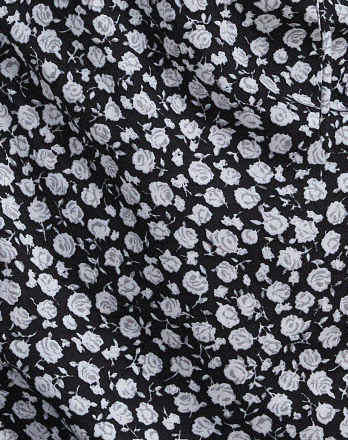 Gaval Mini Dress In Ditsy Rose Black 7