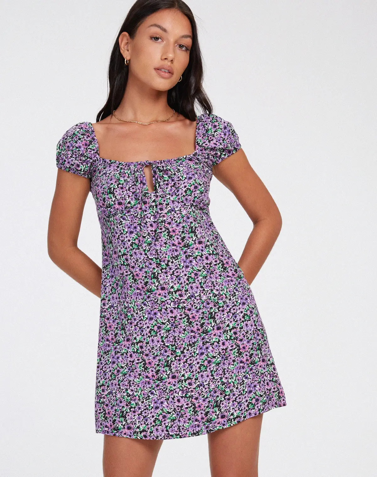 Gaval Mini Dress In Lilac Blossom 3