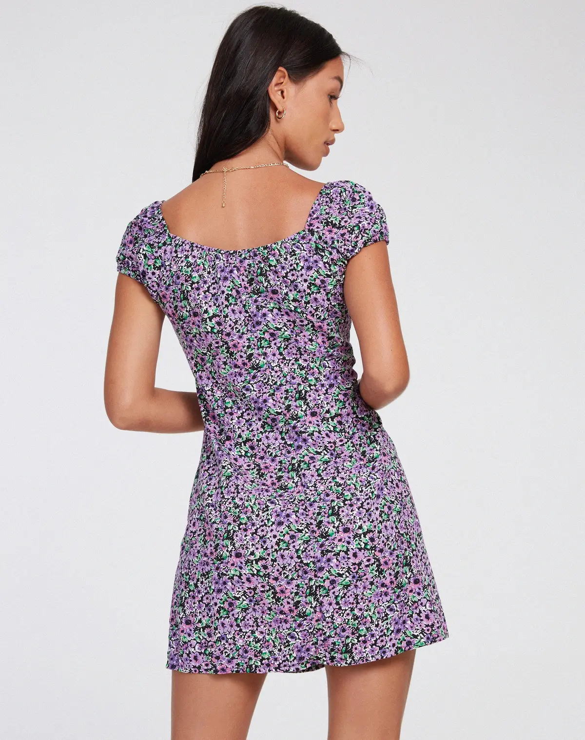 Gaval Mini Dress In Lilac Blossom 4