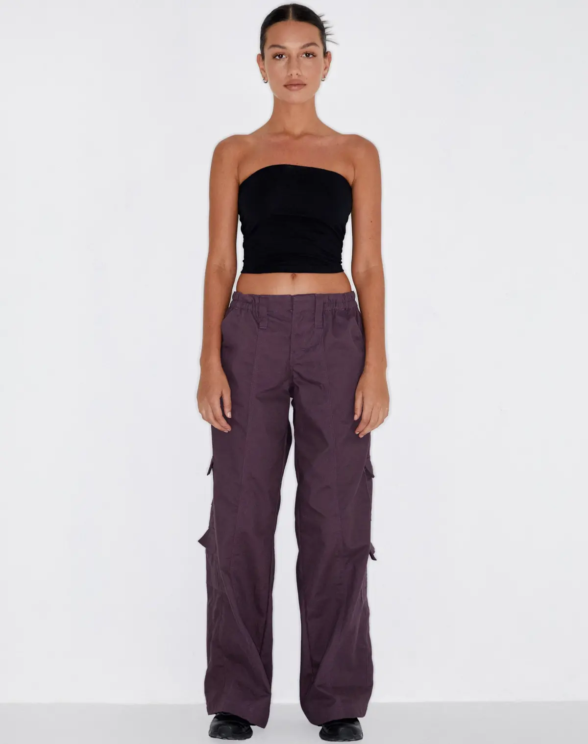 Hansa Cargo Trouser In Panama Dark Purple 5