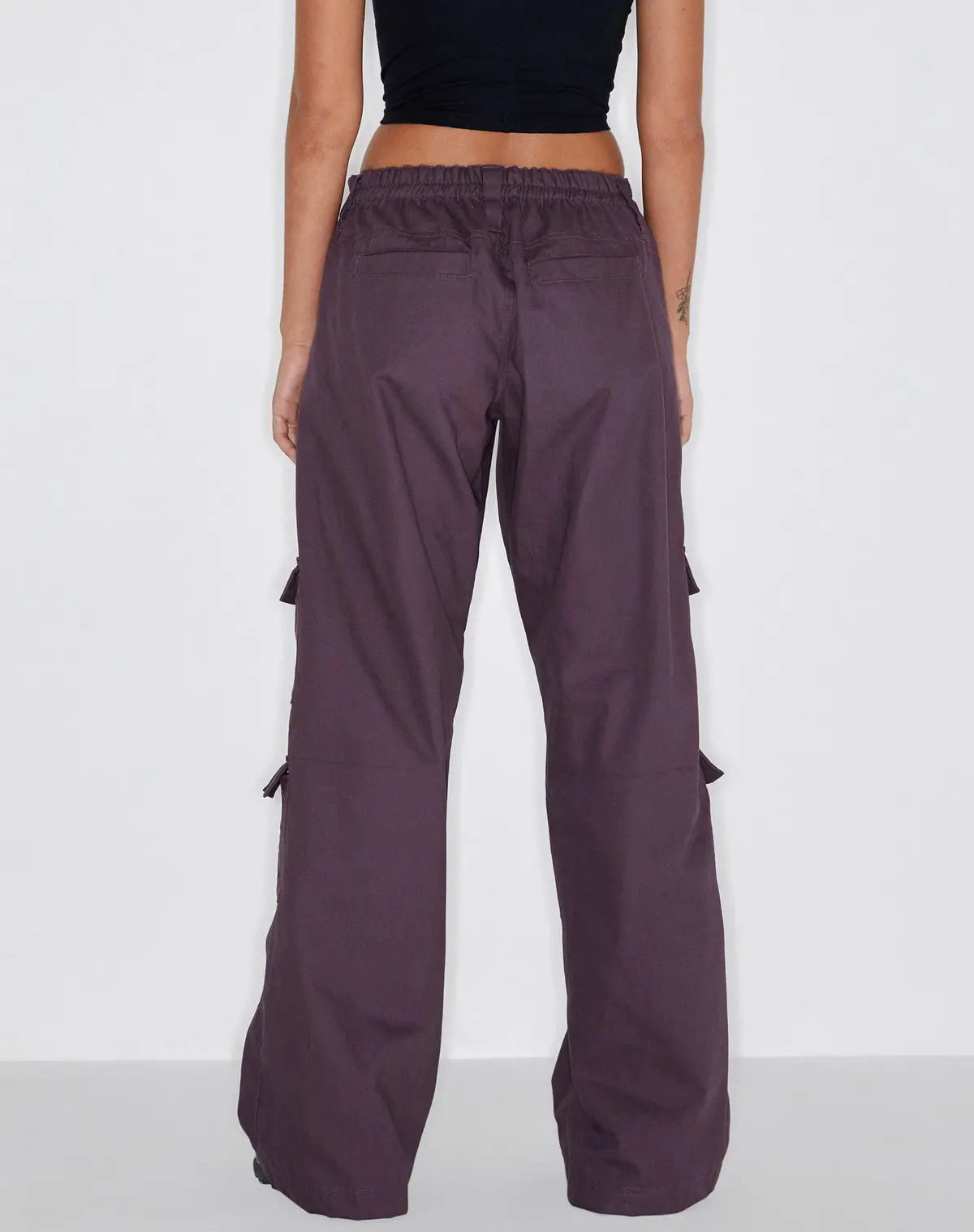 Hansa Cargo Trouser In Panama Dark Purple 4