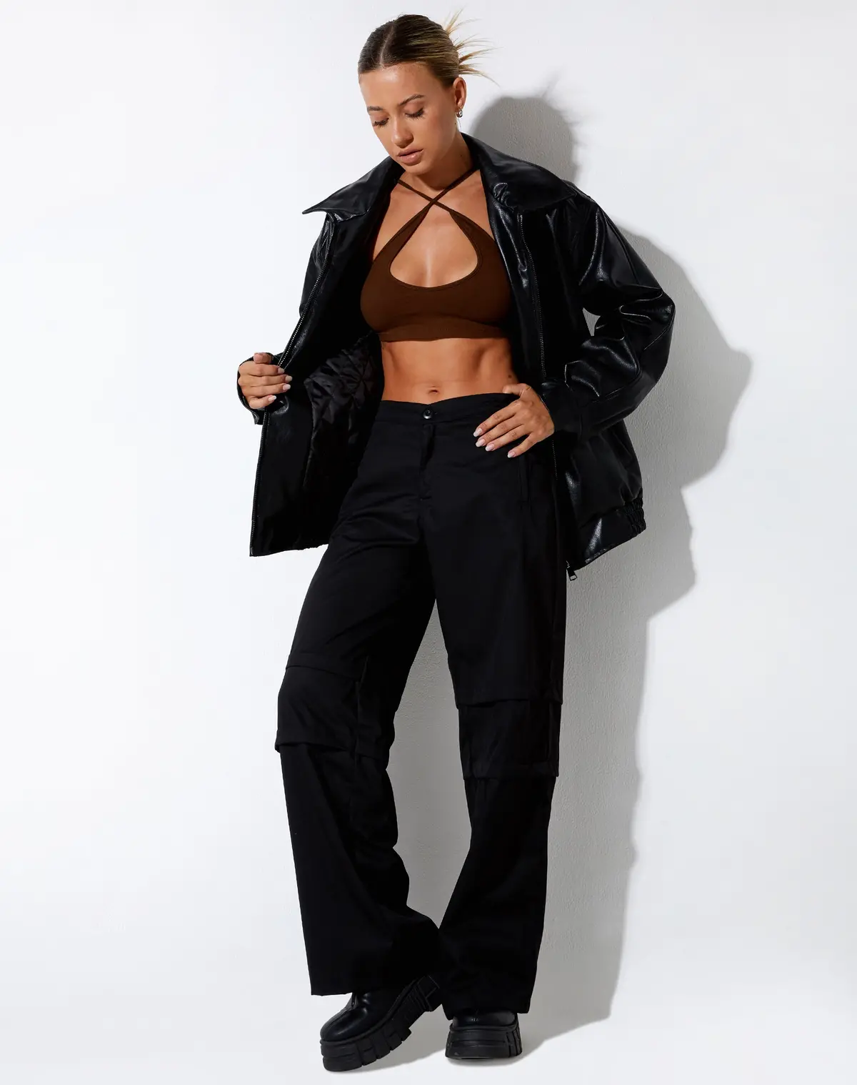 Intan Crop Top In Cocoa 4
