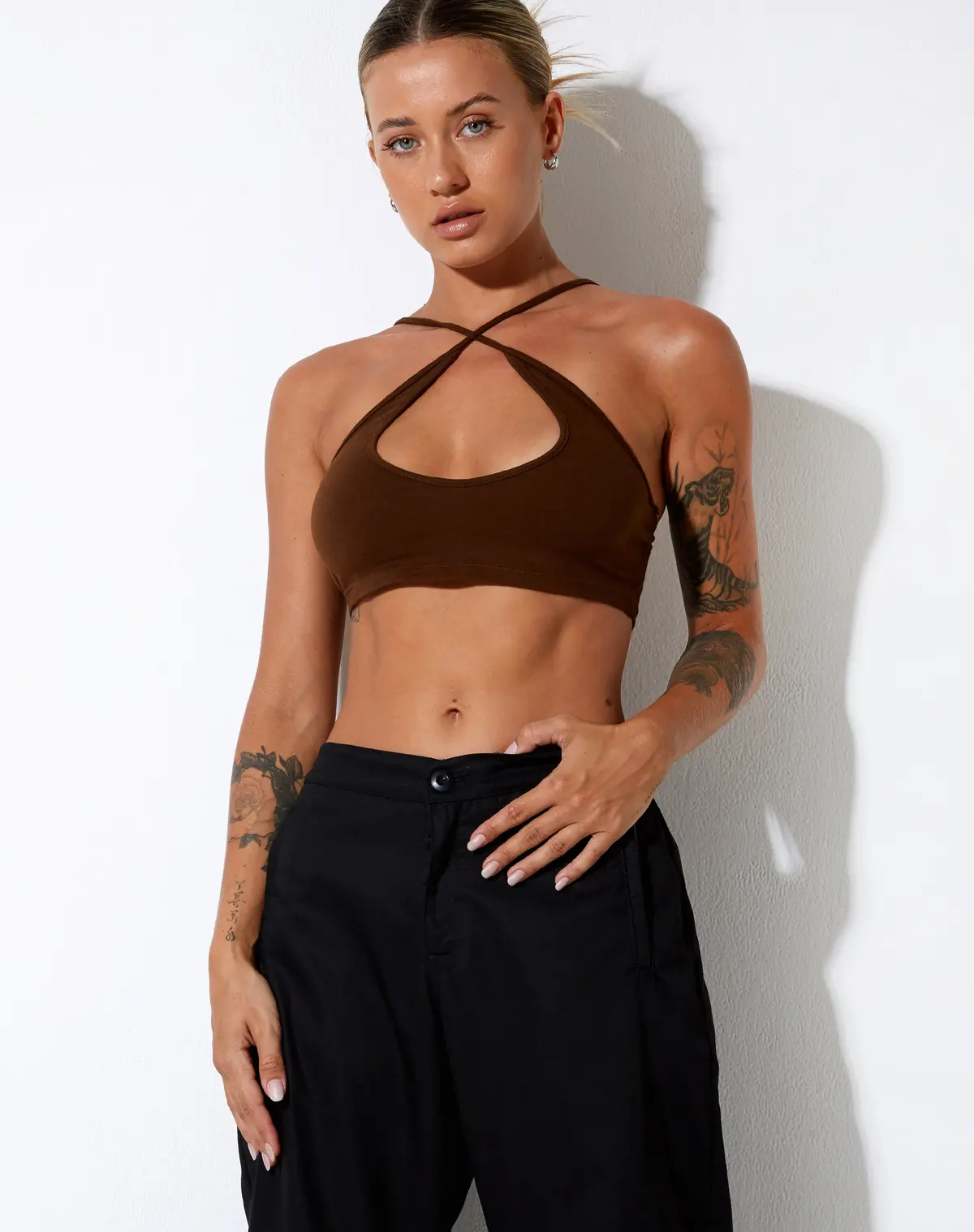 Intan Crop Top In Cocoa 5