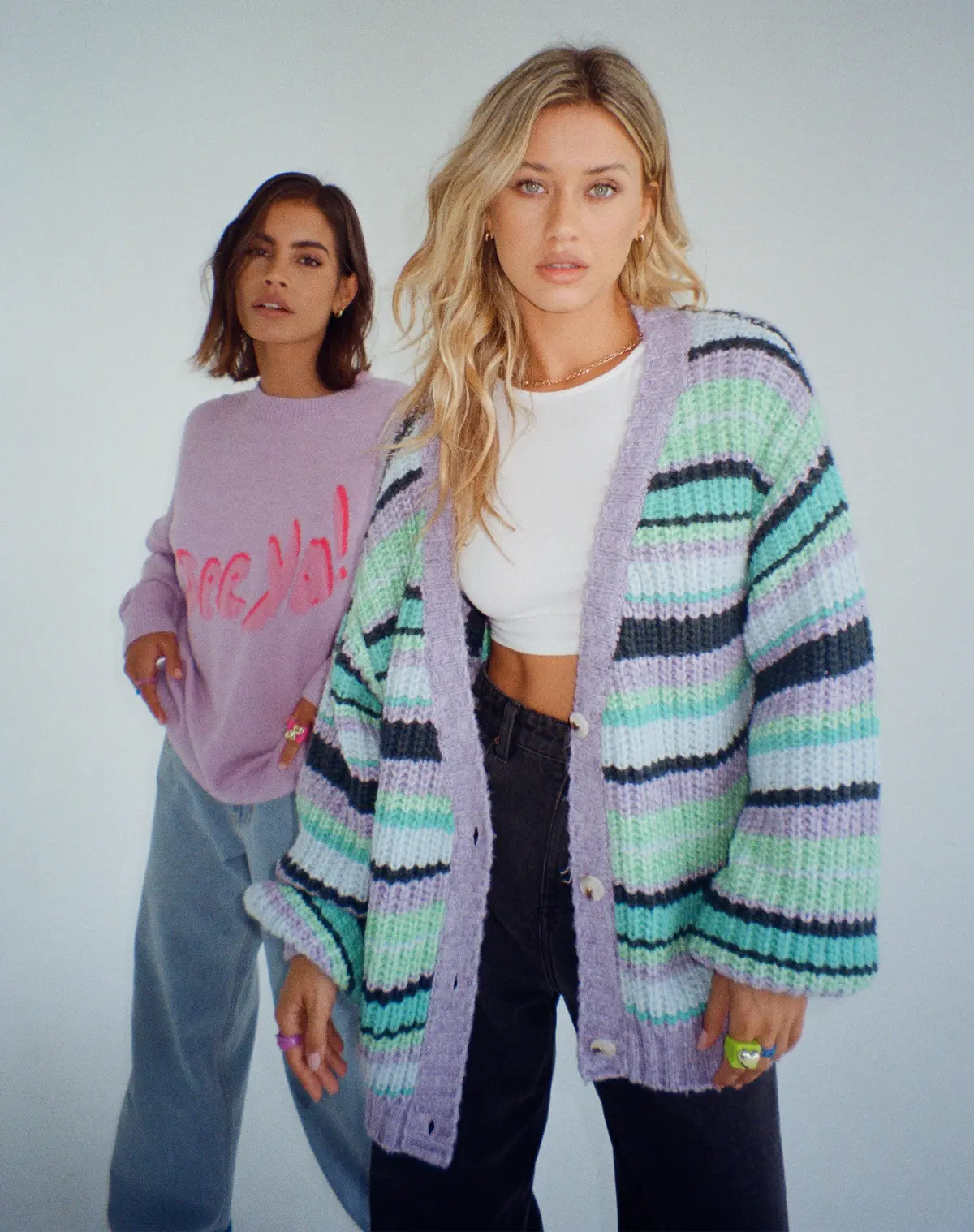 Uriela Cardi In Stripe Purple 1