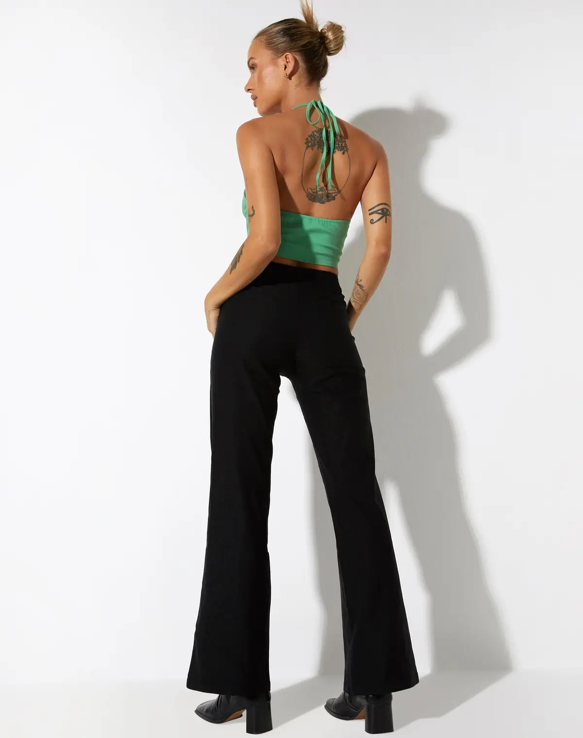 Janli Crop Top In Tailoring Green 5
