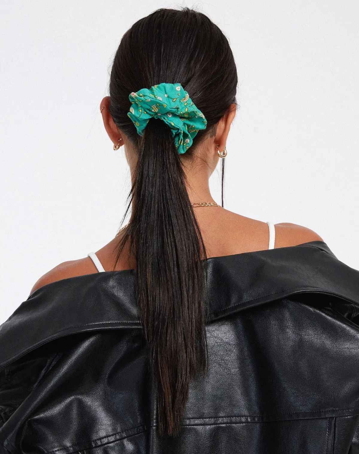Scrunchies In Paisley Fun Green 1