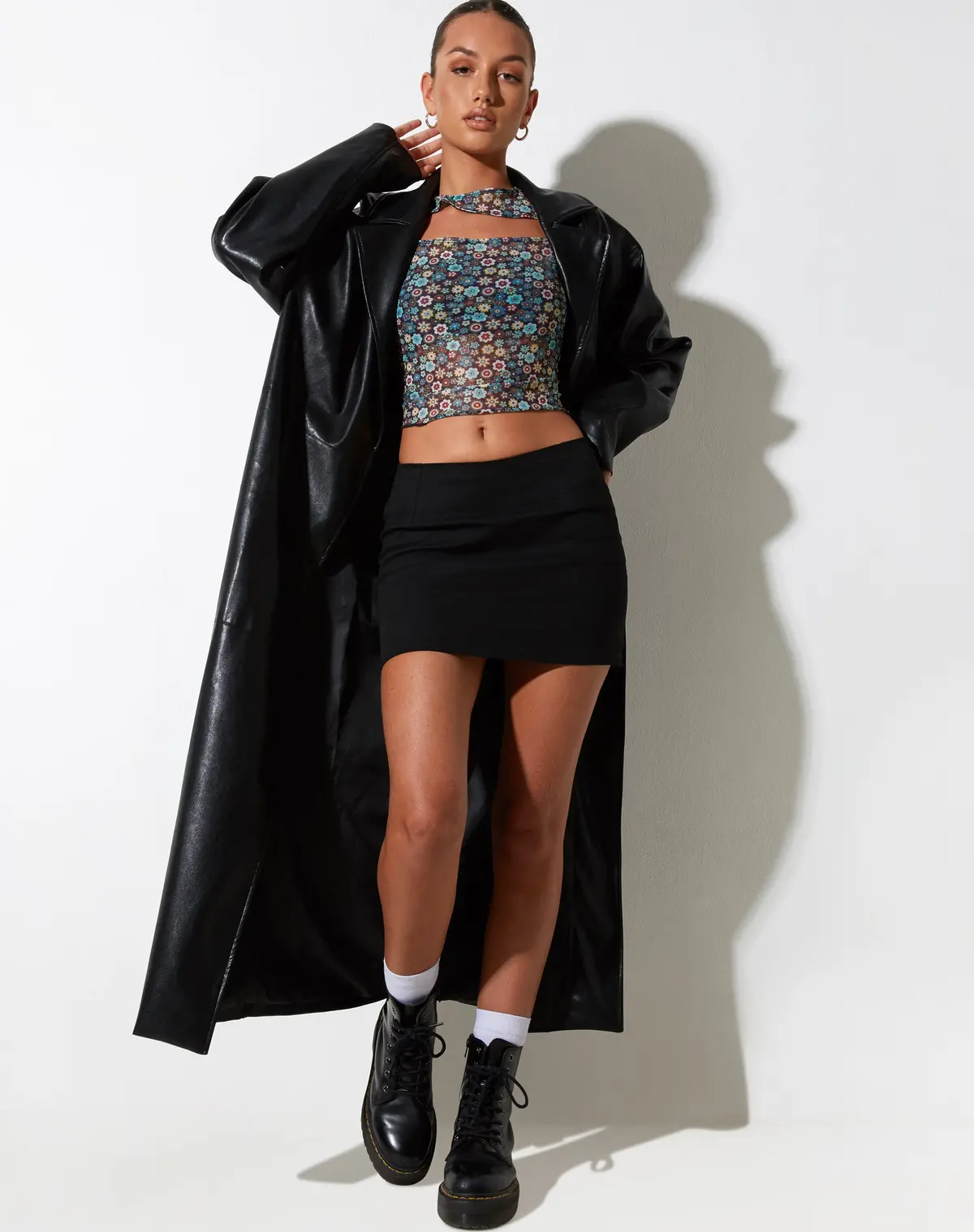 Mardi Crop Top In Folk Floral 2