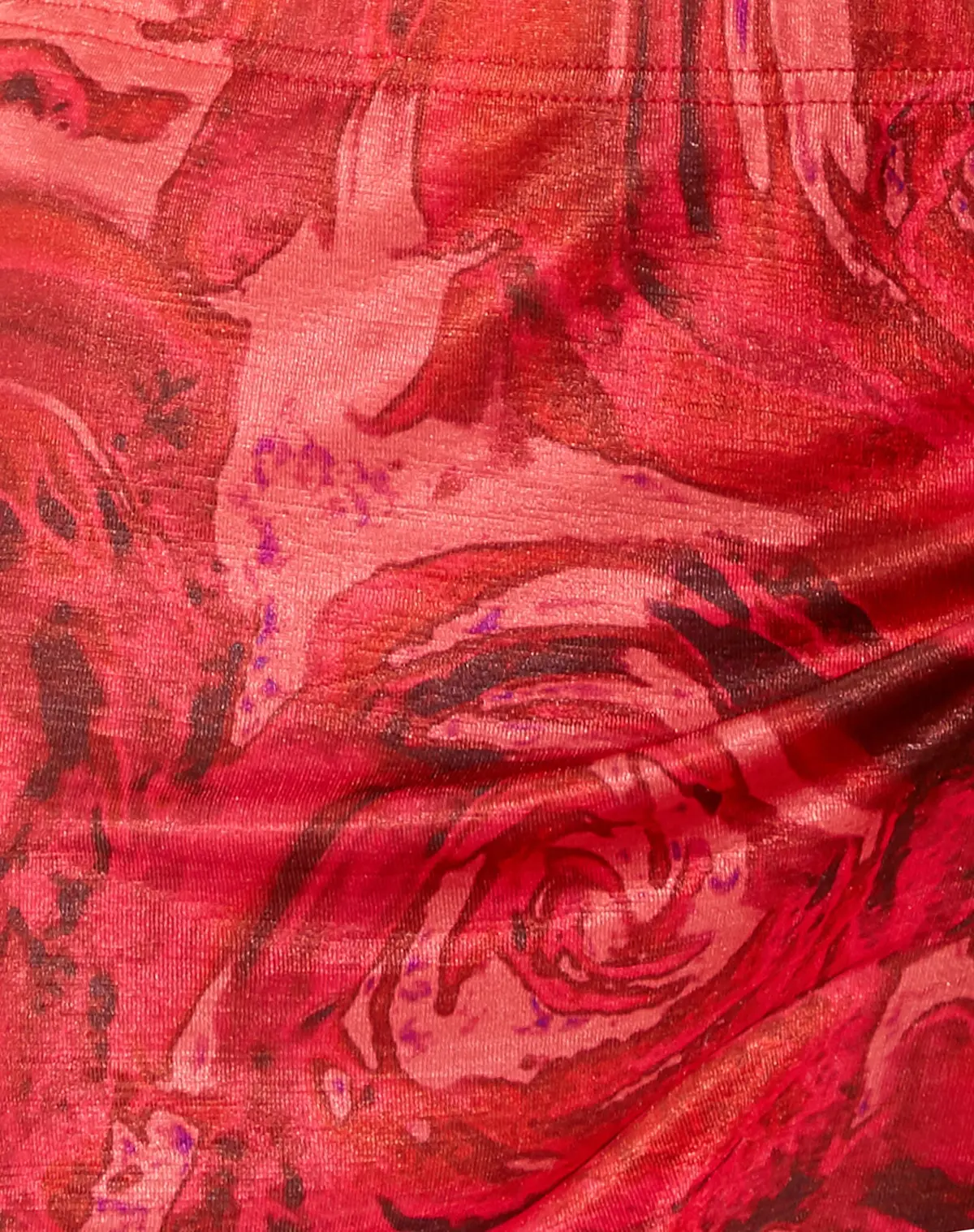 Lonaka Bodycon Skirt In Rose Petal Red 7