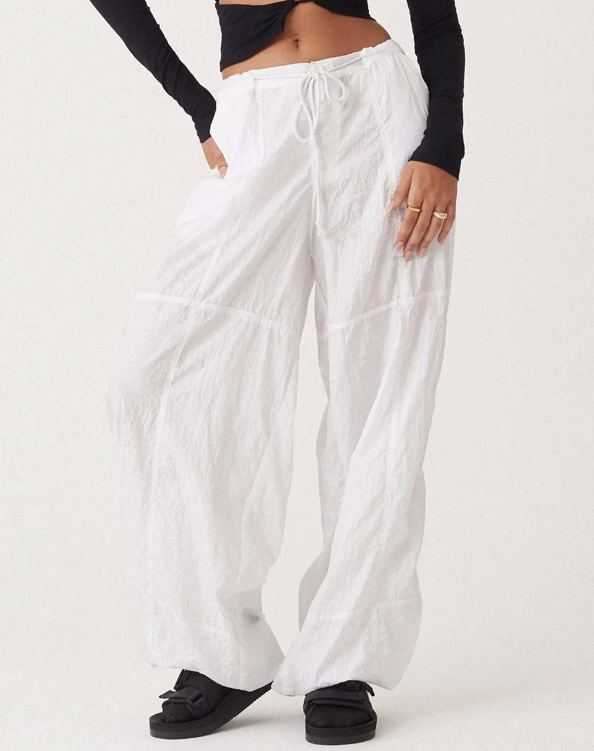Motel X Olivia Neill Phil Trouser In Parachute Ivory 2