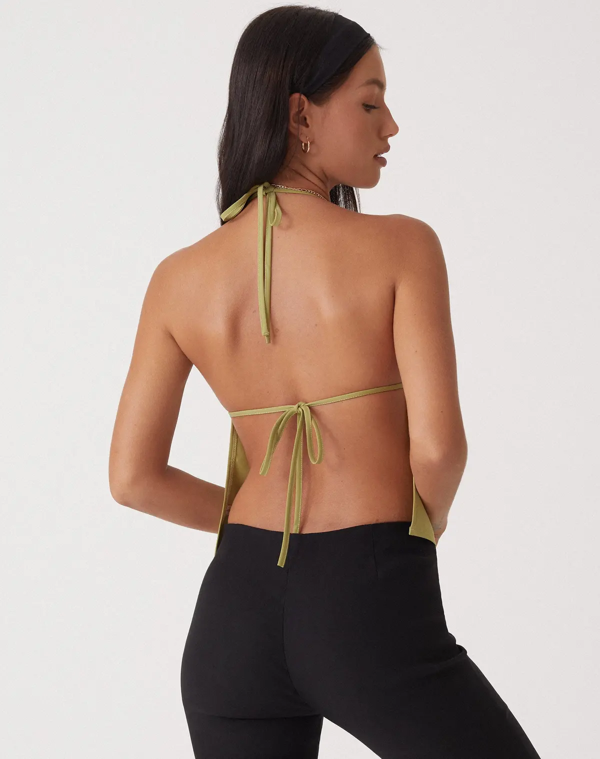 Motel X Olivia Neill Arun Butterfly Top In Tailoring Seafoam Green 3
