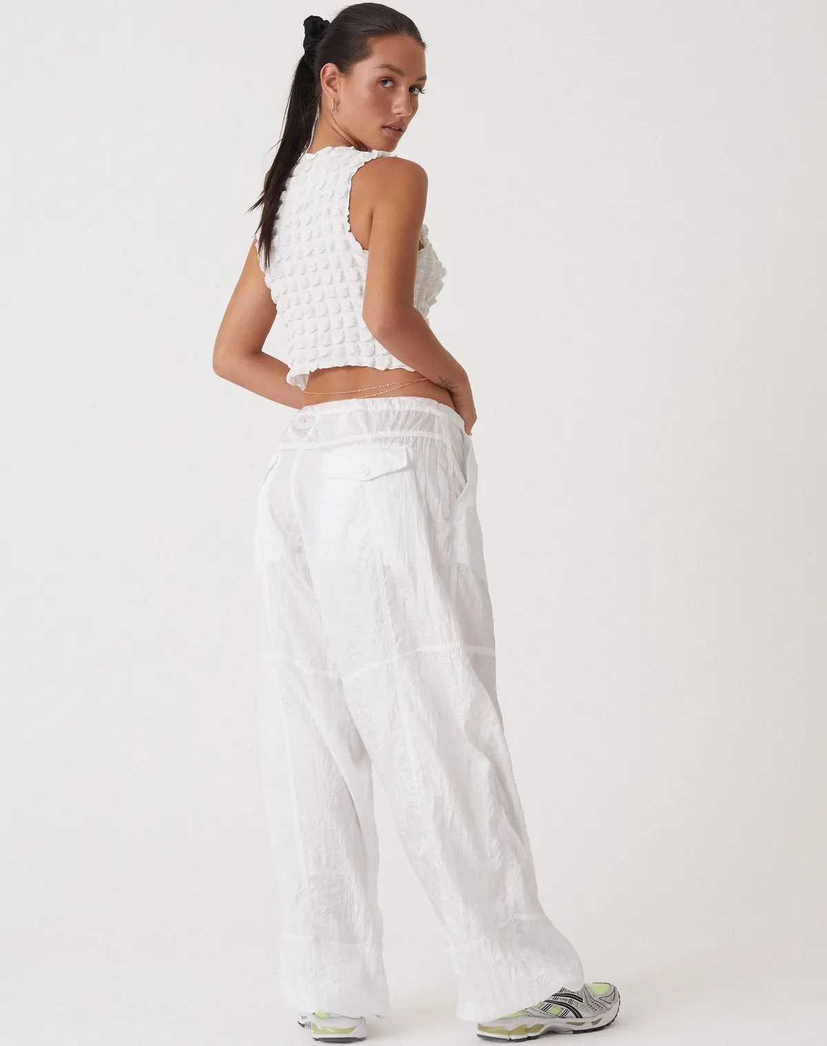 Motel X Olivia Neill Phil Trouser In Parachute Ivory 5