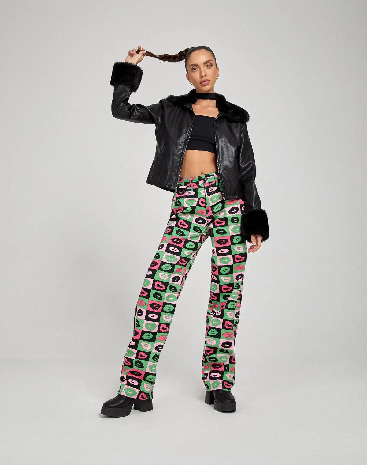 Parallel Jeans In Lips Green 2