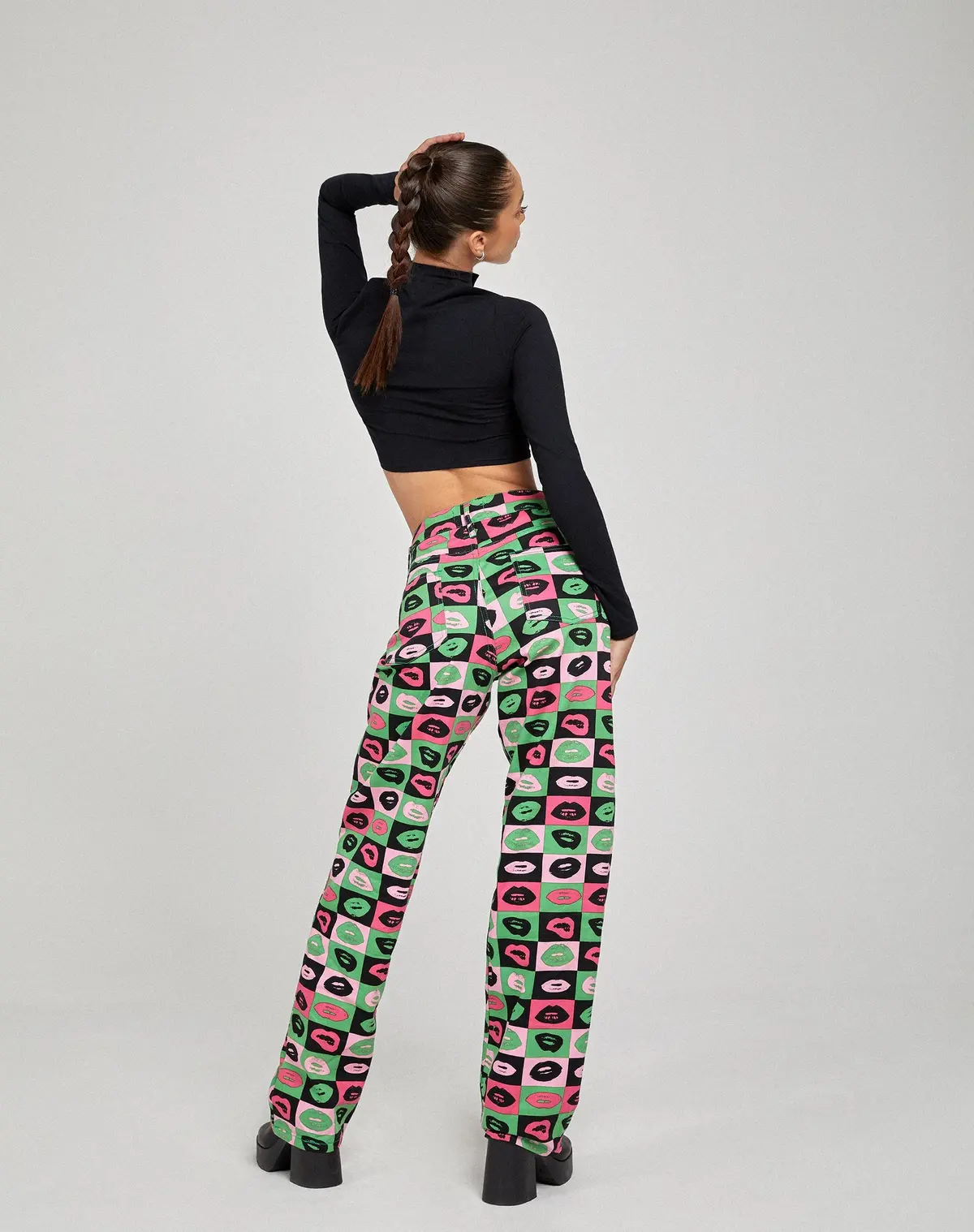 Parallel Jeans In Lips Green 4