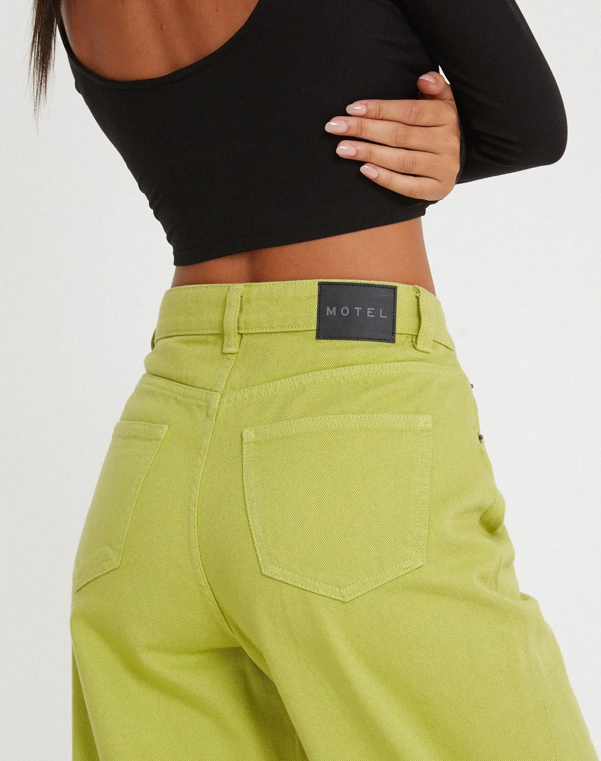Parallel Jeans In Green Oasis 5