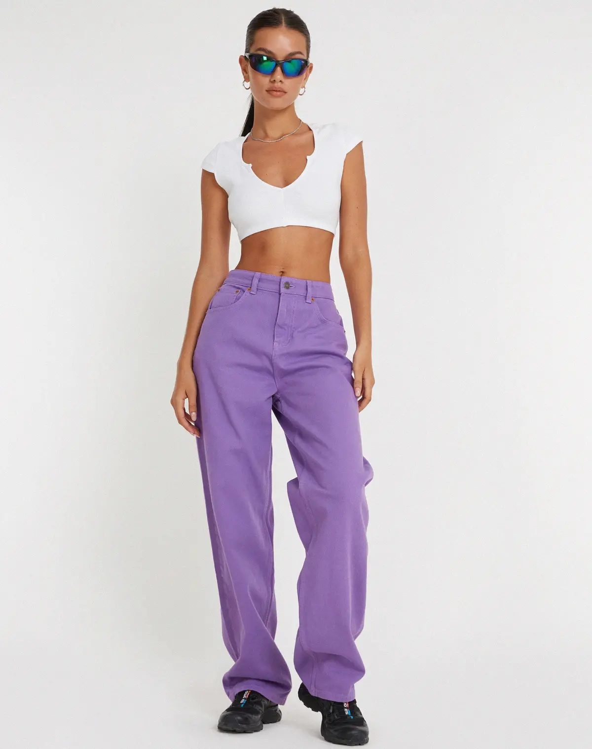 Parallel Jeans In Purple 1