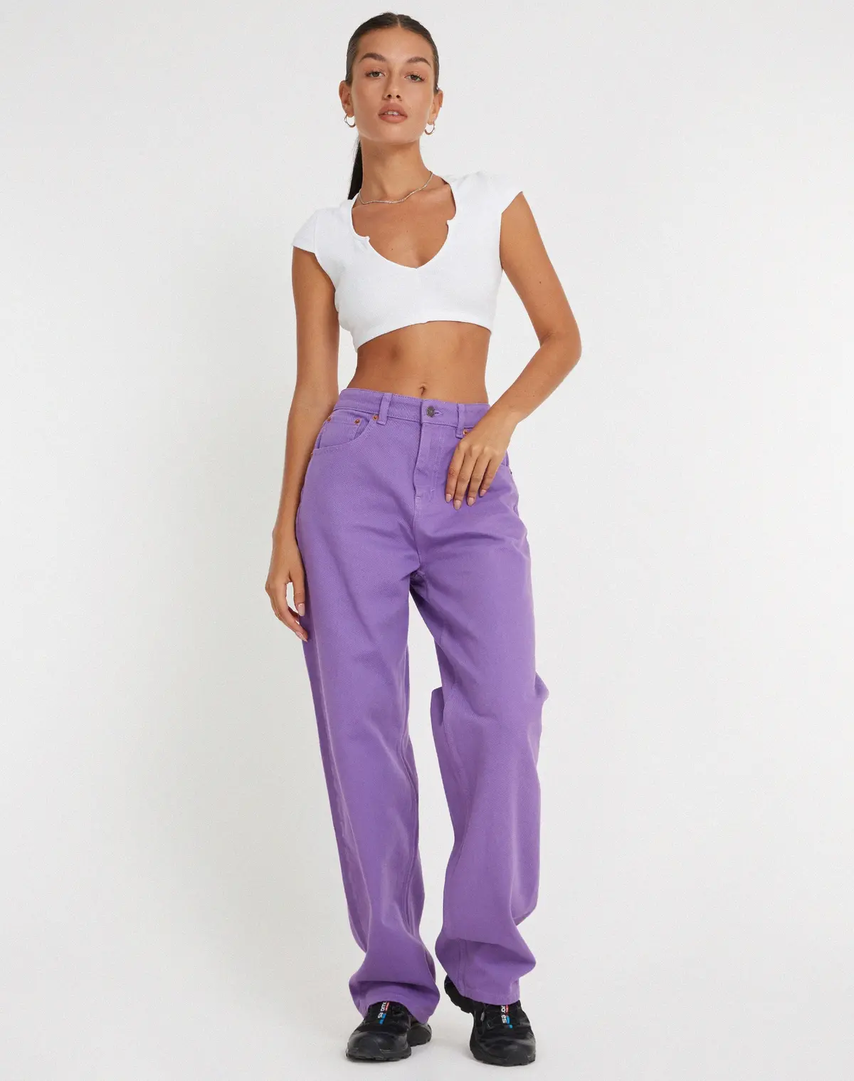 Parallel Jeans In Purple 4