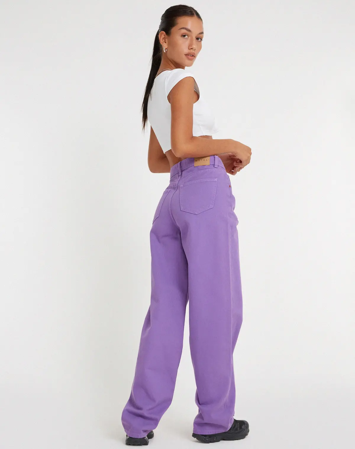 Parallel Jeans In Purple 3