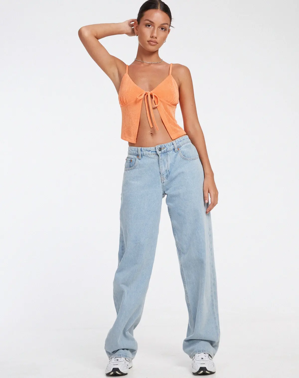 Rumak Top In Crepe Soft Orange 6