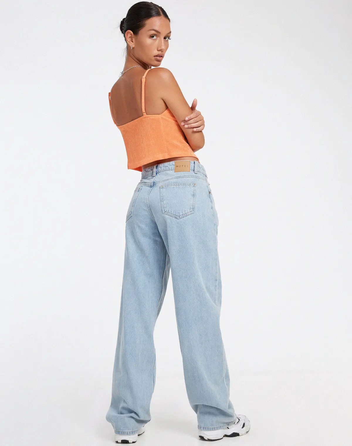 Rumak Top In Crepe Soft Orange 5