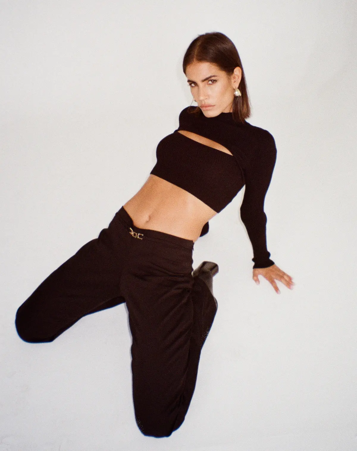 Tronis Crop Top In Rib Black 1