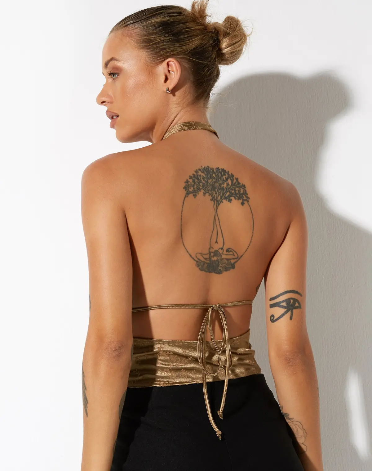 Tukasa Corset Top In Botanist Flocking Olive 4