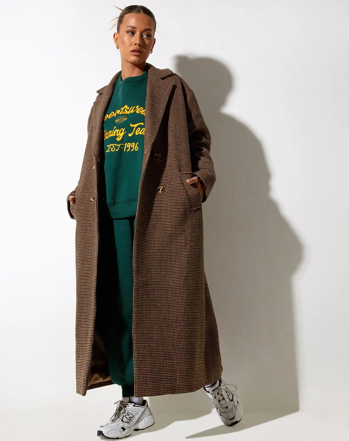 Utamas Coat In Brown Black And Green 1